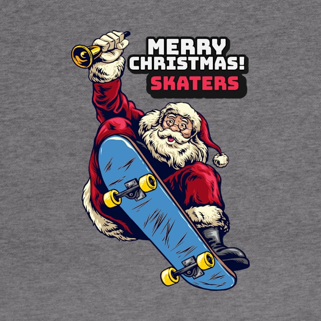 Merry Christmas Skaters Santa Claus by MONMON-75